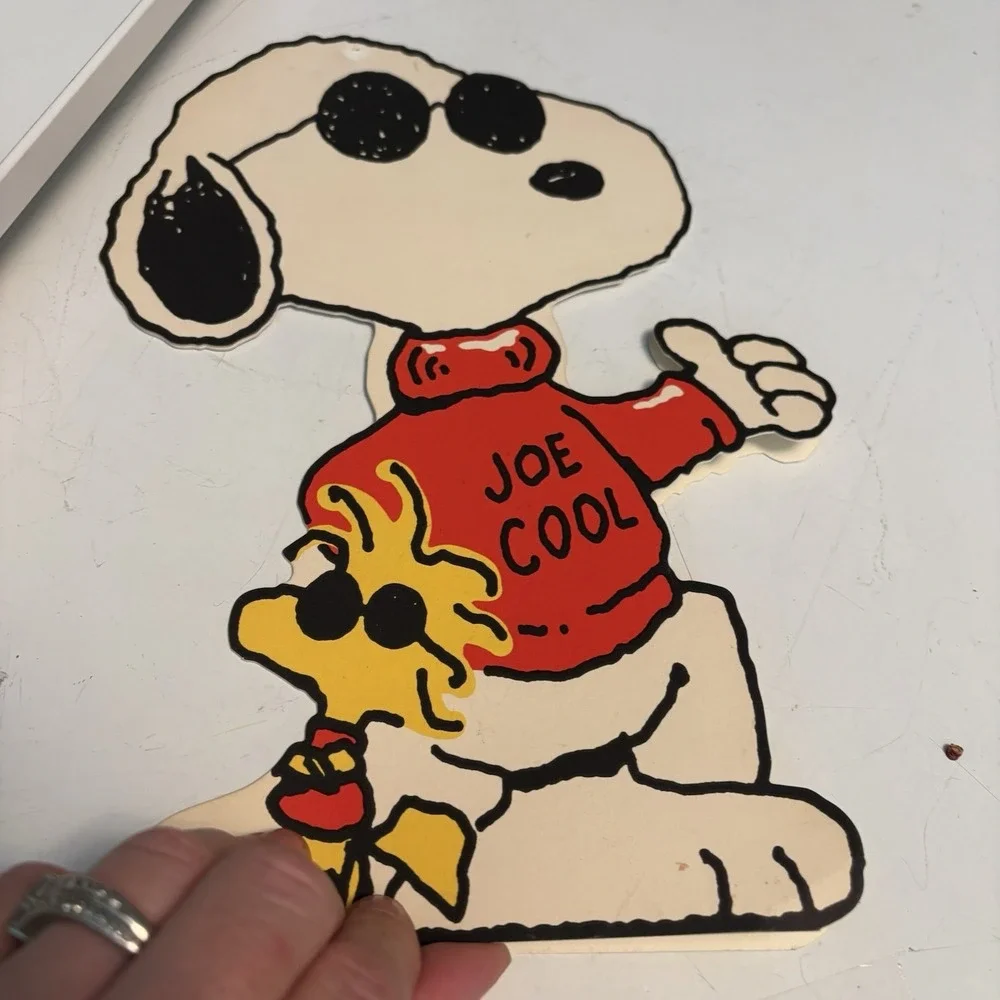 Giant Hallmark Cards Peanuts Set of 5 Lucy, Snoopy, Linus, Charlie Brown UNUSED